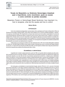 Torção do Mesentério ou Síndrome Hemorrágica Intestinal