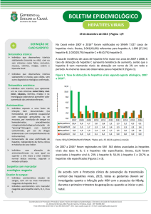 boletim epidemiológico - Secretaria da Saúde do Estado do Ceará