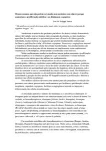 Drogas comuns que não podem ser usadas nos pacientes com