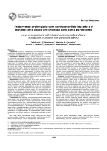 Tratamento prolongado com corticosteróide inalado e o