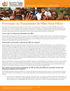 Prevenção da Transmissão de Mães Para Filhos