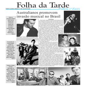 Australianos promovem invasão musical no Brasil