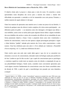 Breve Hist&oacute;ria do Conexionismo entre o Fim do S&eacute;c. XIX e