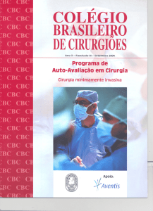 Cirurgia Minimamente Invasiva - Colégio Brasileiro de Cirurgiões