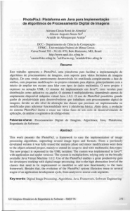 PhotoPixJ: Plataforma em Java para Implementação de
