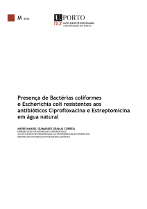 Presença de Bactérias coliformes e Escherichia coli