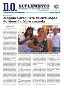 Alagoas é área livre de circulação do vírus da febre amarela