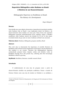 Repertório Bibliográfico sobre Budismo no Brasil