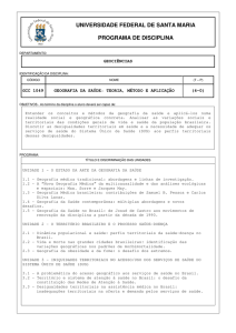 Geografia da Saúde: Teoria, Método e Aplicação