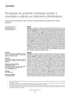 Percepções do paciente cardiopata quanto à orientação e adesão