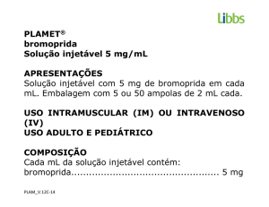 PLAMET® bromoprida Solução injetável 5 mg/mL