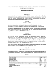 Regulamento - FCT/UNL - Universidade NOVA de Lisboa