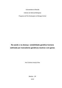 Na saúde e na doença: variabilidade genética humana estimada