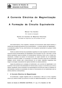 A Corrente Eléctrica de Magnetização e a Formação do Circuito