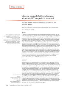 Vírus da imunodeficiência humana adquirida/HIV no período neonatal