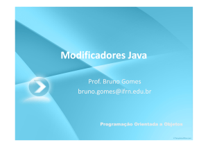 Modificadores Java