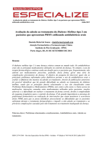 Avaliação da adesão ao tratamento do Diabetes Mellitus tipo