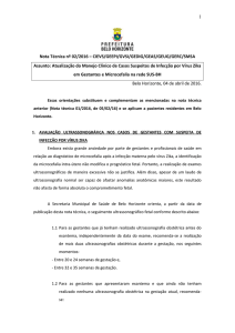 Nota Técnica nº 02 / 2016 - Prefeitura Municipal de Belo Horizonte