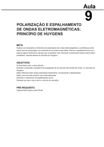 polarização e espalhamento de ondas eletromagnéticas