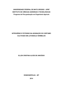 Nitrogênio e potássio na adubação do cártamo cultivado em