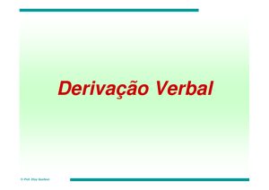 Derivação Verbal