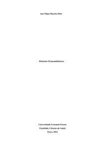 Distonias Oromandibulares - Repositório Institucional da