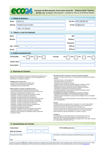 Contrato de Manutenção Anual após Garantia