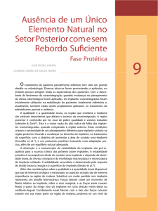 Ausência de um Único Elemento Natural no Setor Posterior com e