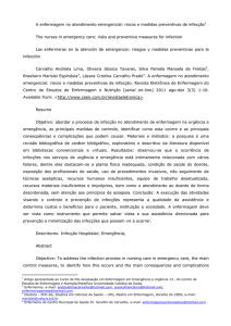 A enfermagem no atendimento emergencial: riscos e medidas