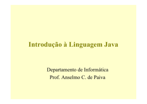 Introdução à Linguagem Java