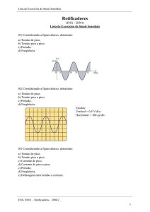 Lista de Exercícios de Sinais Senoidais