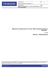 Manual de correção de erro no Java ”Não foi possível acionar a