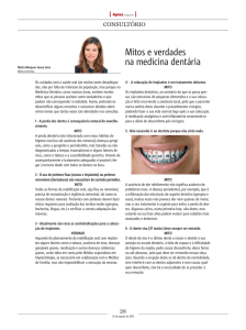 Mitos e verdades na medicina dentária