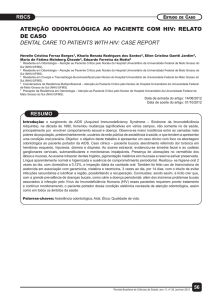 ATENÇÃO ODONTOLÓGICA AO PACIENTE COM HIV: RELATO DE