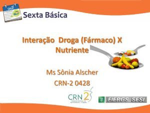 Interação Droga (Fármaco) X Nutriente - CRN-2