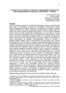 a prática da fitoterapia a partir do conhecimento