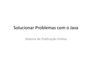 Solucionar Problemas com o Java