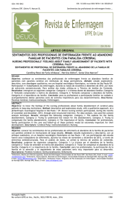 sentimentos dos profissionais de enfermagem frente ao abandono