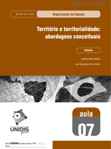 Território e territorialidade: abordagens conceituais