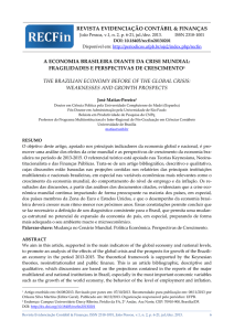 A Economia Brasileira Diante da Crise Mundial: Fragilidades e