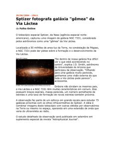 Sptizer fotografa galáxia "gêmea" da Via Láctea