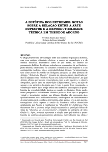 a estética dos extremos: notas sobre a relação entre a arte