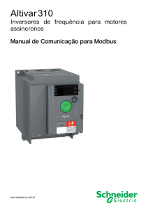 Manual de comunicação Modbus_Altivar Easy ATV310_PT