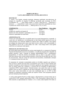 modelo de bula vacina recombinante contra hepatite b