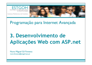 3. Desenvolvimento de Aplicações Web com ASP.net