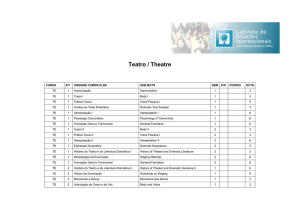 Theatre and Education Study Plan