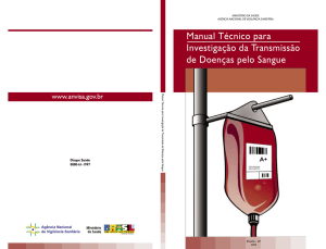 Manual Técnico para Investigação da Transmissão de Doenças