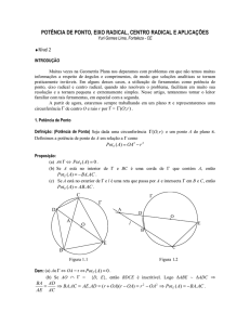 Potência de Ponto e Eixo Radical