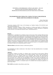 Polimorfismo dos fármacos: o impacto para o registro de