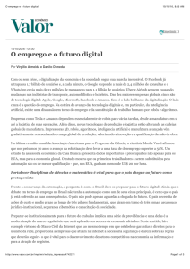 O emprego e o futuro digital - Academia Brasileira de Ciências